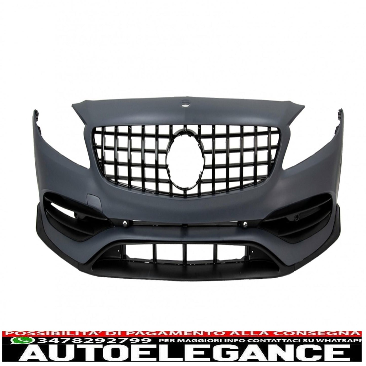 complete body kit with grille suitable for mercedes a-class w176 (2012-2018) restyling a45 design 