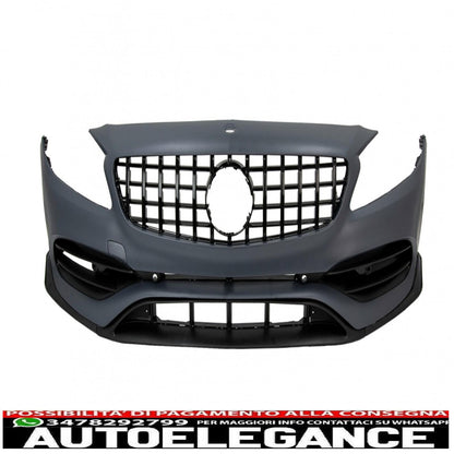 complete body kit with grille suitable for mercedes a-class w176 (2012-2018) restyling a45 design 