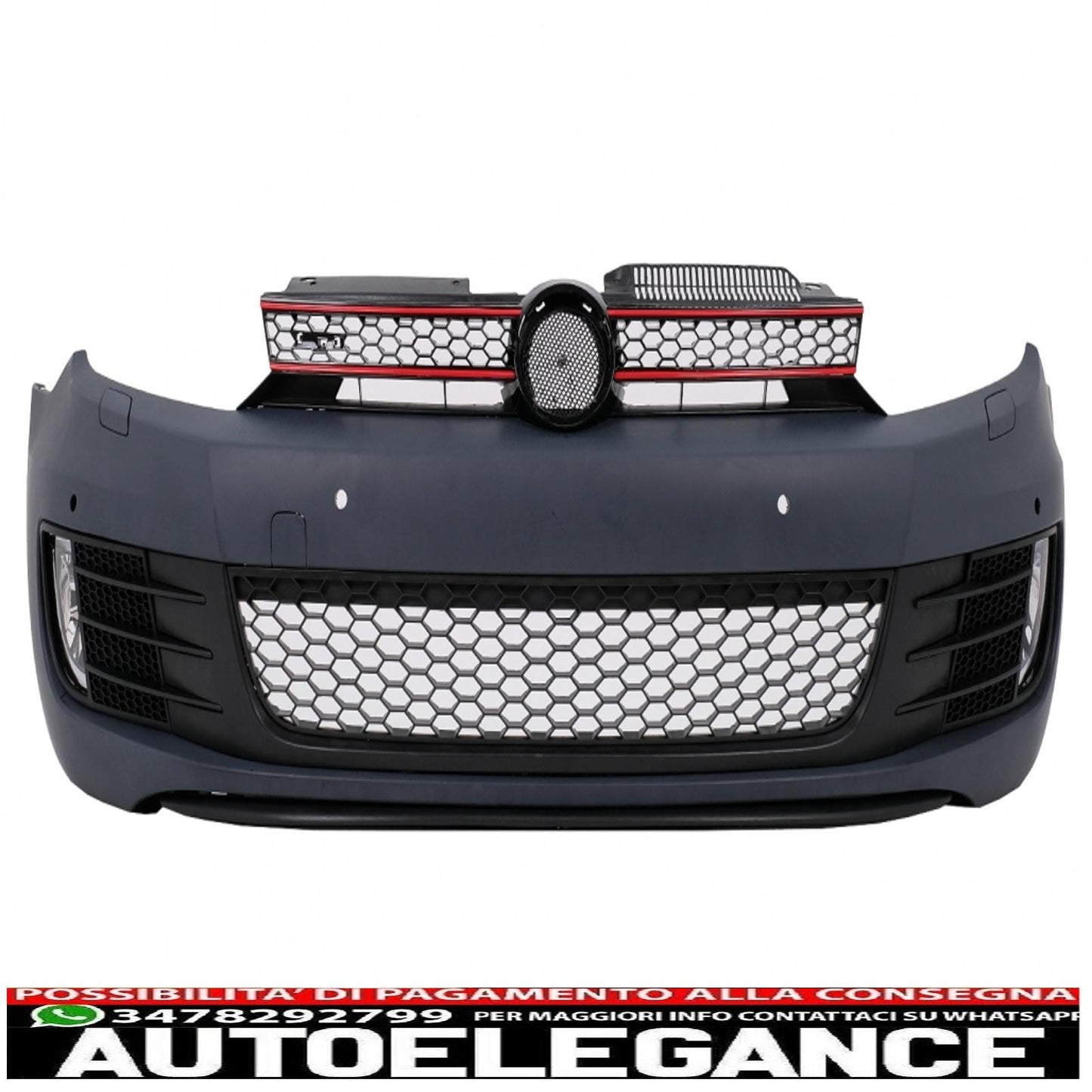 paraurti anteriore con fari led argento luci di svolta sequenziali dinamiche adatte per vw golf vi 6 (2008-2013) gti g7.5 design