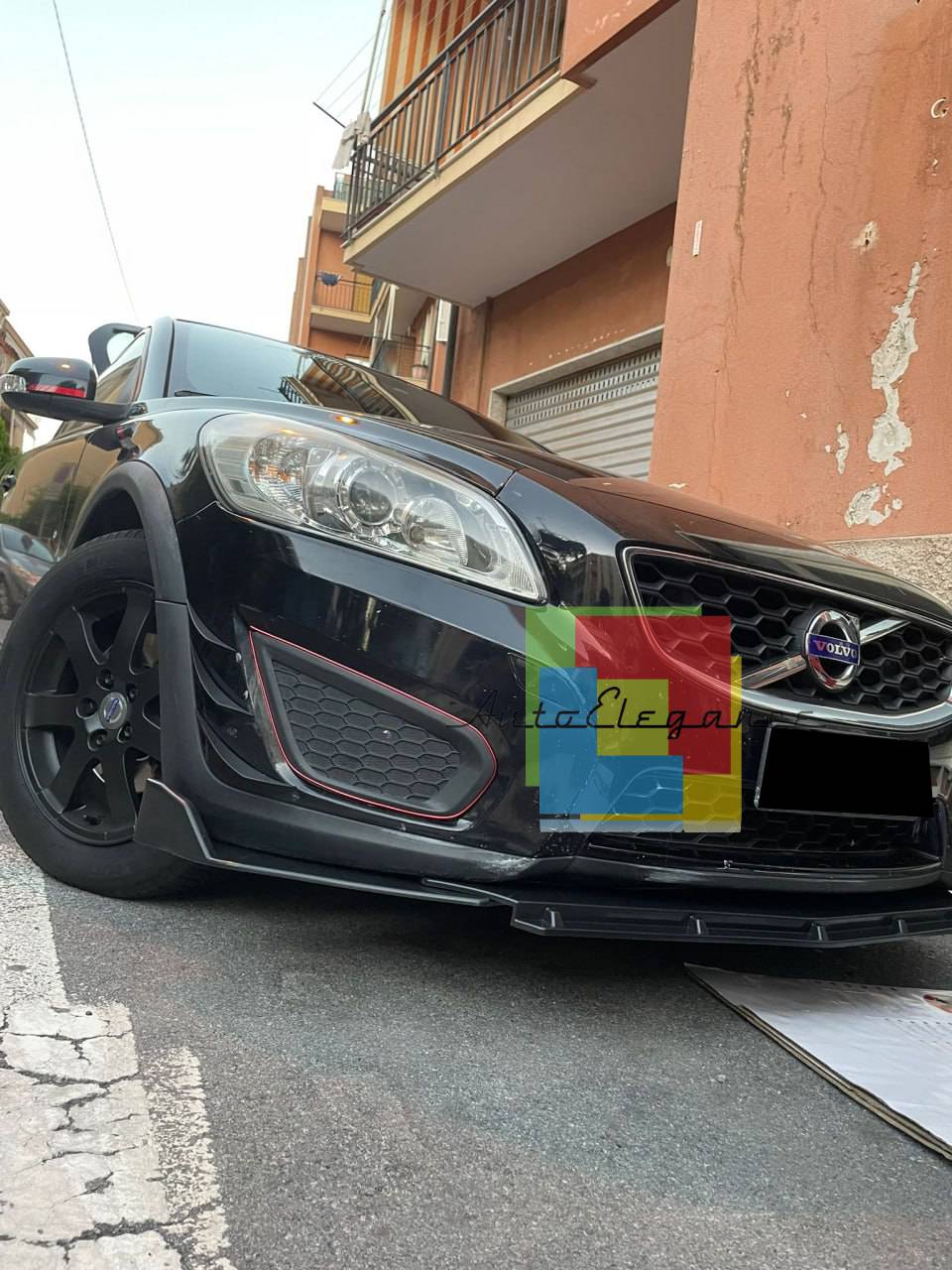 SPLITTER ANTERIORE ADATTO PER VOLVO C30 LOOK SPORTIVO