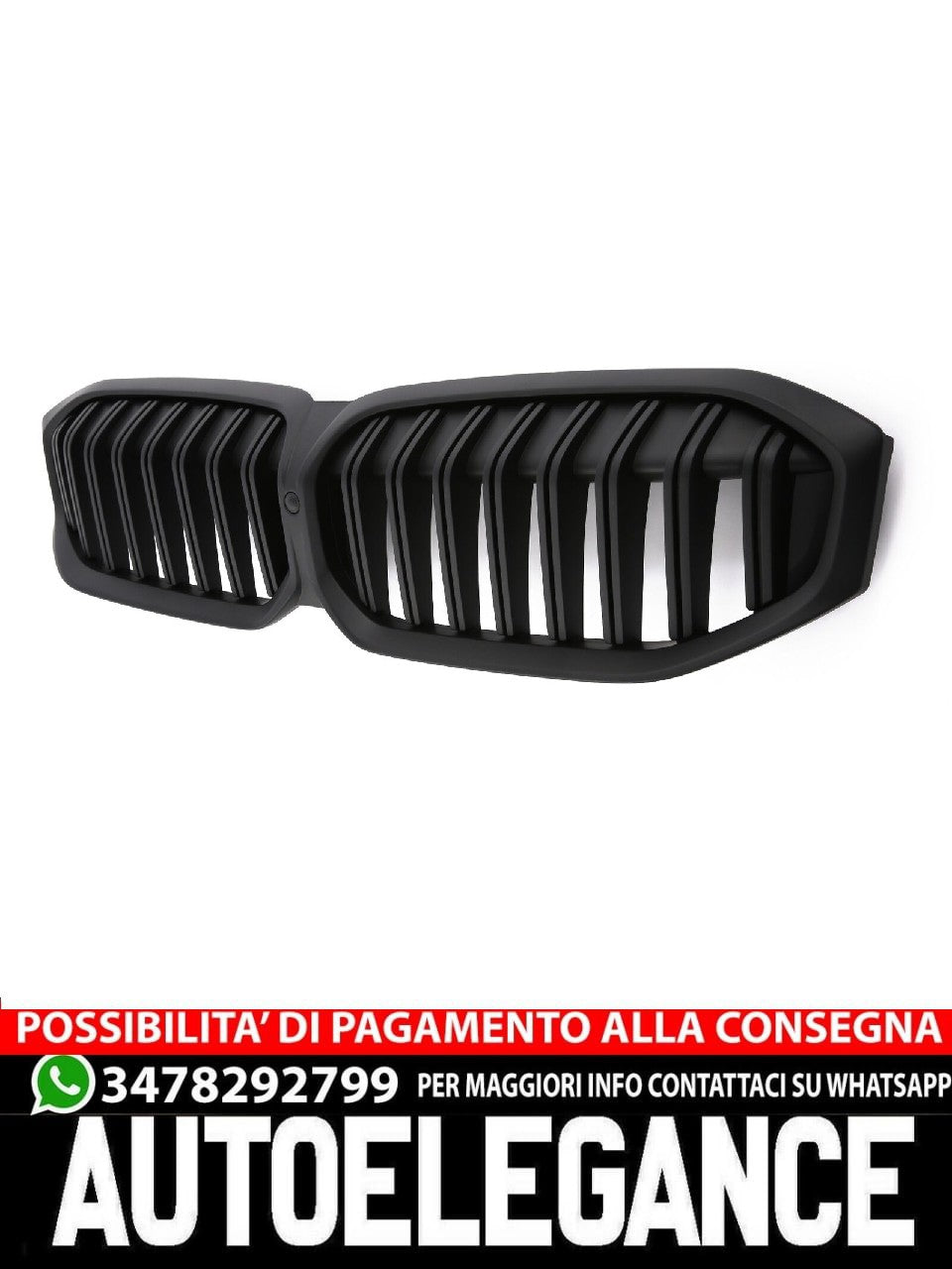 GRIGLIA RADIATORE ADATTA PER BMW SERIE 3 G20 G21 LCI DOPPIA GRIGLIA OPACA