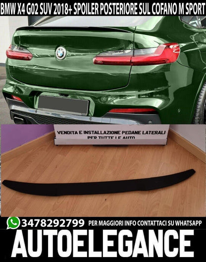 HOOD SPOILER SUITABLE FOR BMW X4 G02 SUV COUPE 2018+ M SPORT ABS-*