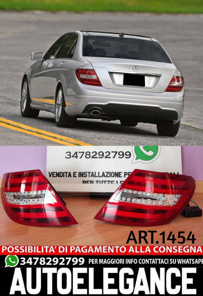 FARI POSTERIORI ADATTI PER MERCEDES-BENZ CLASSE C W204 2007-2012 LOOK LIFT