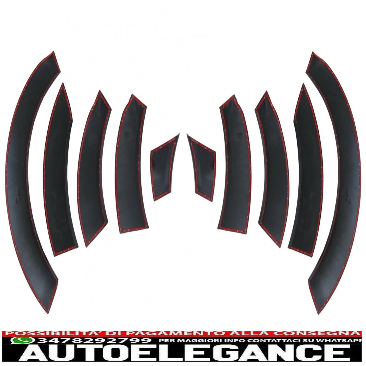 parafanghi passaruota adatti per audi q7 4l (2010-2015) restyling pacchetto fuoristrada - strisce laterali