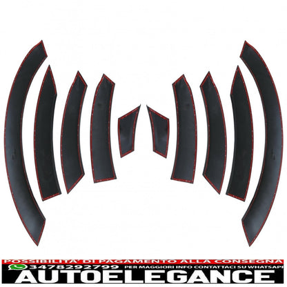 parafanghi passaruota adatti per audi q7 4l (2010-2015) restyling pacchetto fuoristrada - strisce laterali