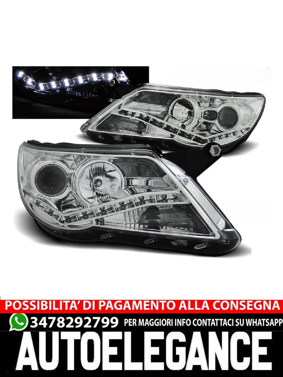 FARI ANTERIORI DAYLIGHT CHROME per VW TIGUAN 10.07-11