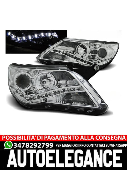 FARI ANTERIORI DAYLIGHT CHROME per VW TIGUAN 10.07-11