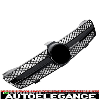 sports grill radiator grill suitable for mercedes w219 cls 2004-2008 glossy black - shows original titleoriginal textgrill sport kühlergrill passt für mercedes w219 cls 2004-2008 glanz schwarz 