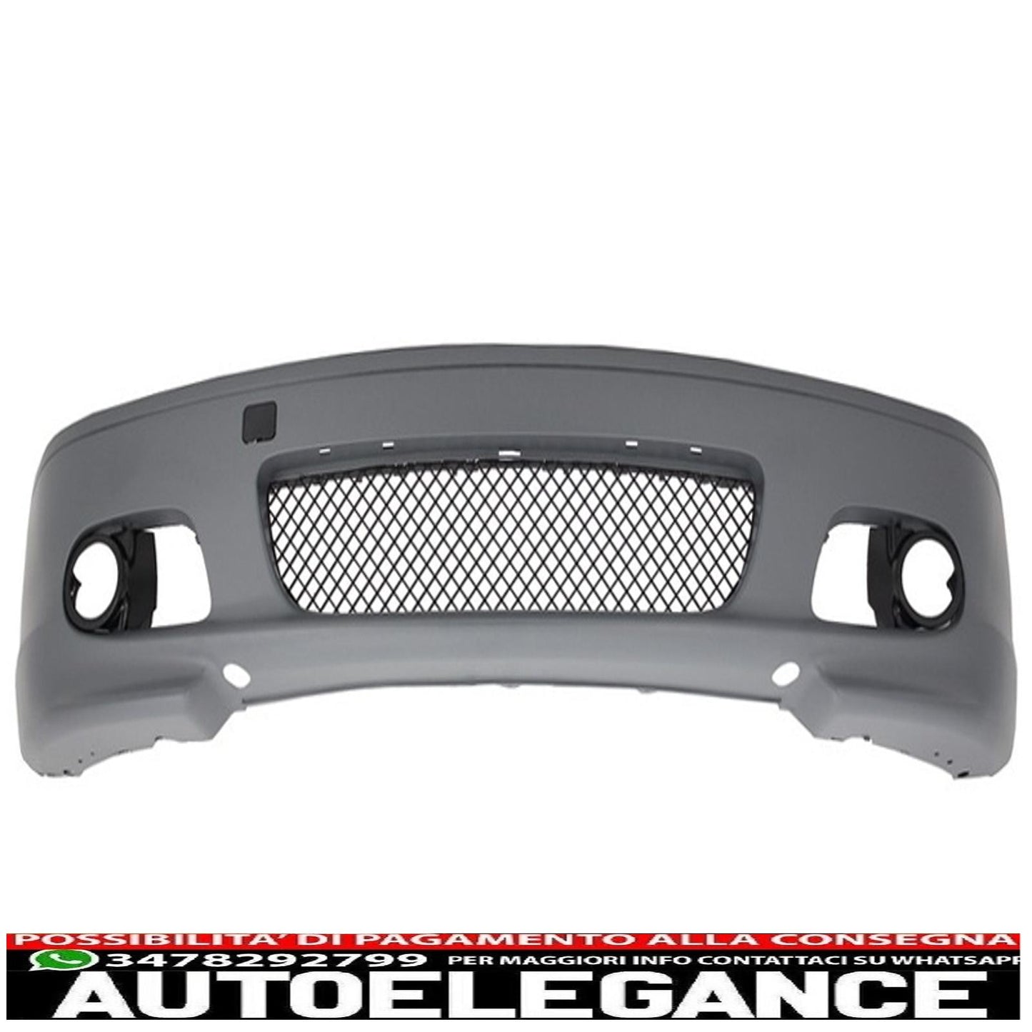 paraurti anteriore adatto per bmw serie 3 e46 coupe cabrio (1999-2007) m-tech m-technik m-sport ii design senza fendinebbia