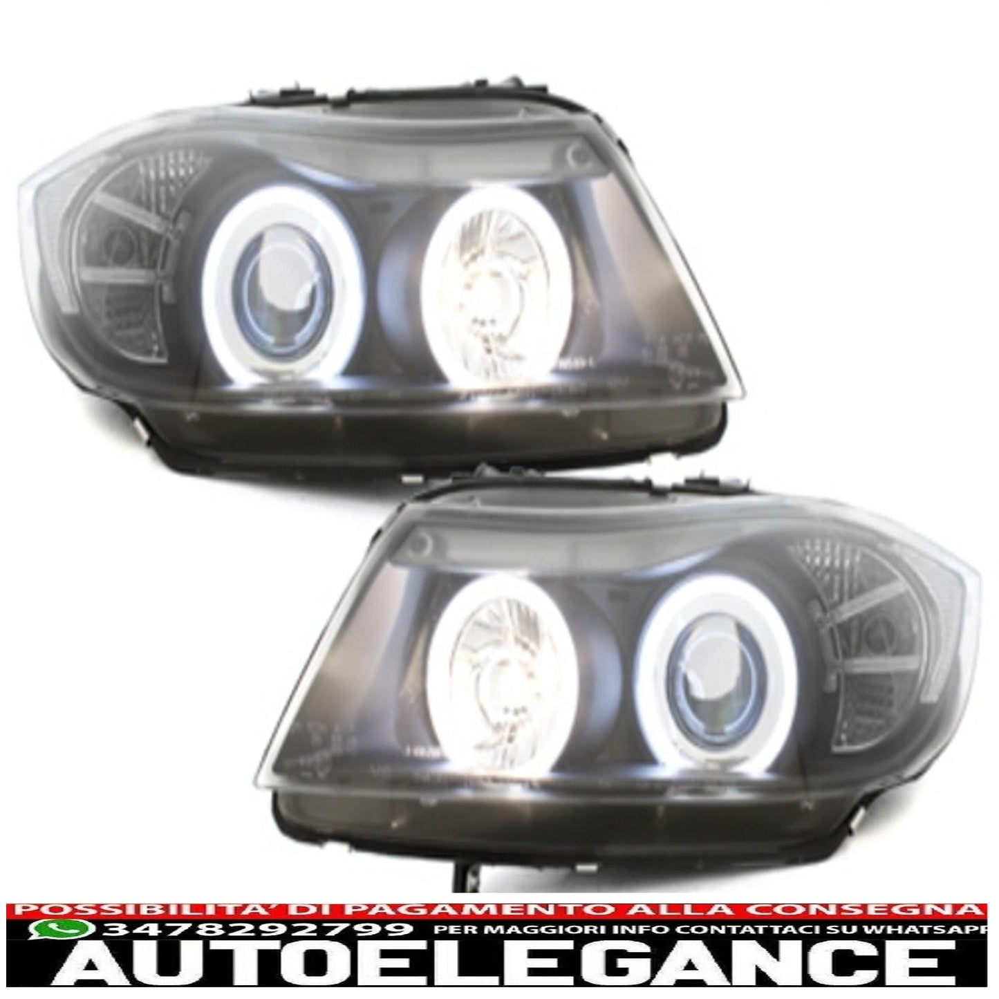 headlights suitable for bmw e90/e91 3er_2 ccfl halo rims_black 
