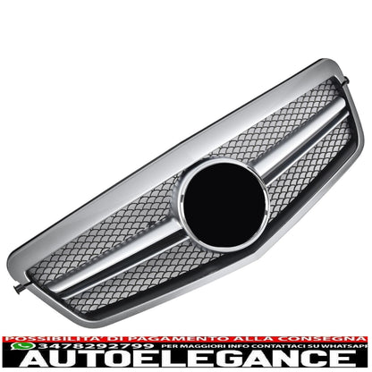 Silver Sport Radiator Grille for Mercedes W212 E-Class 09-13 