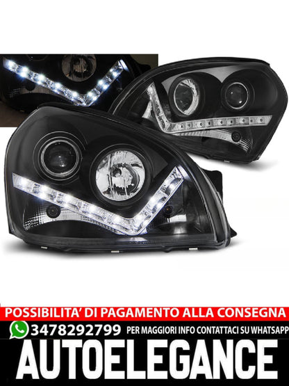 FARI ADATTI COMPATIBILI PER HYUNDAI TUCSON 07.04-10 DAYLIGHT NERO