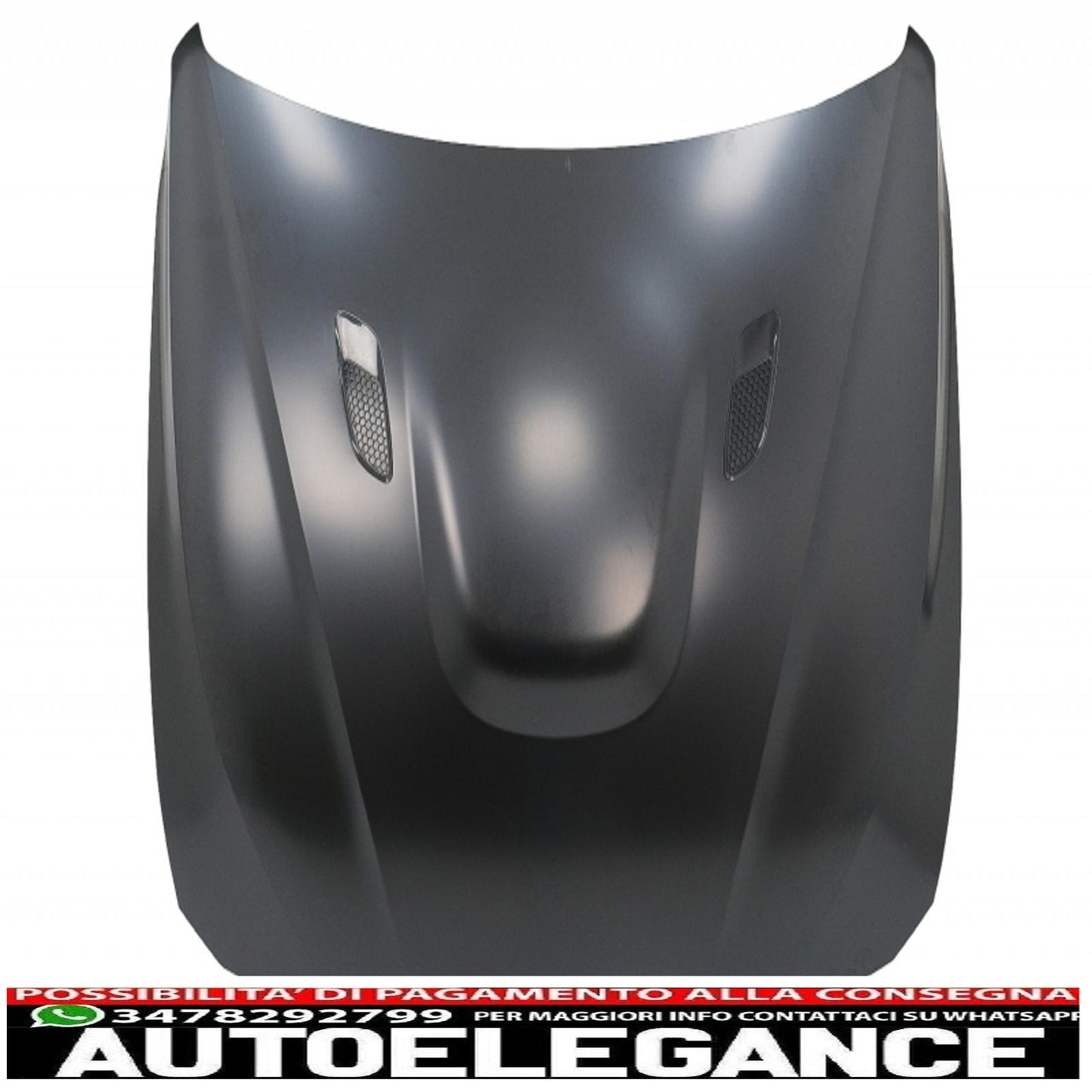 cofano cofano con parafanghi anteriori nero adatto a bmw serie 3 f30 f31 (2011-2019) m3 gts look AUTOELEGANCERICAMBI