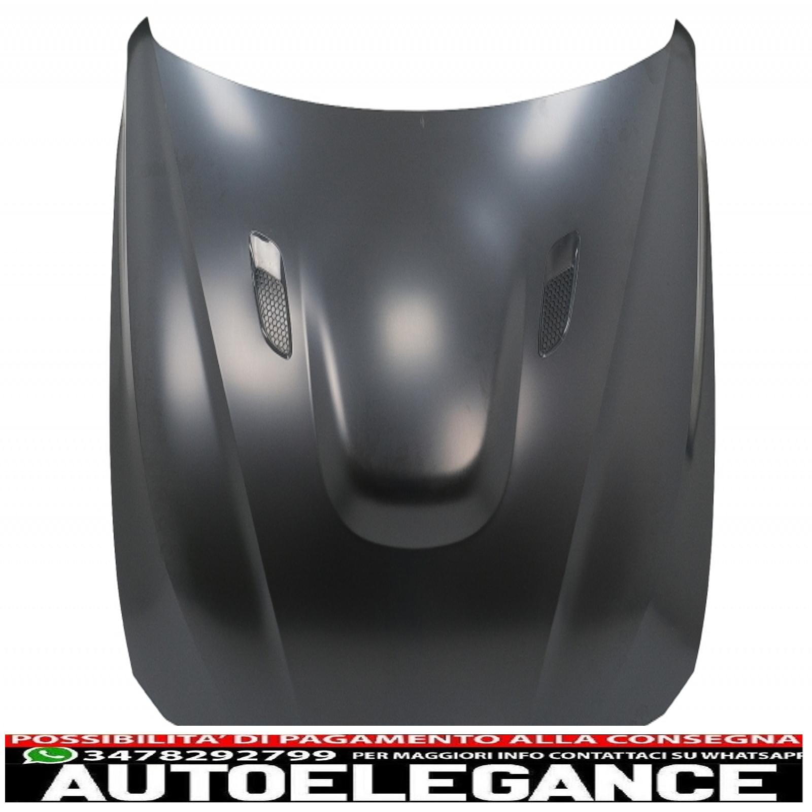 cofano cofano con parafanghi anteriori nero adatto a bmw serie 3 f30 f31 (2011-2019) m3 gts look AUTOELEGANCERICAMBI