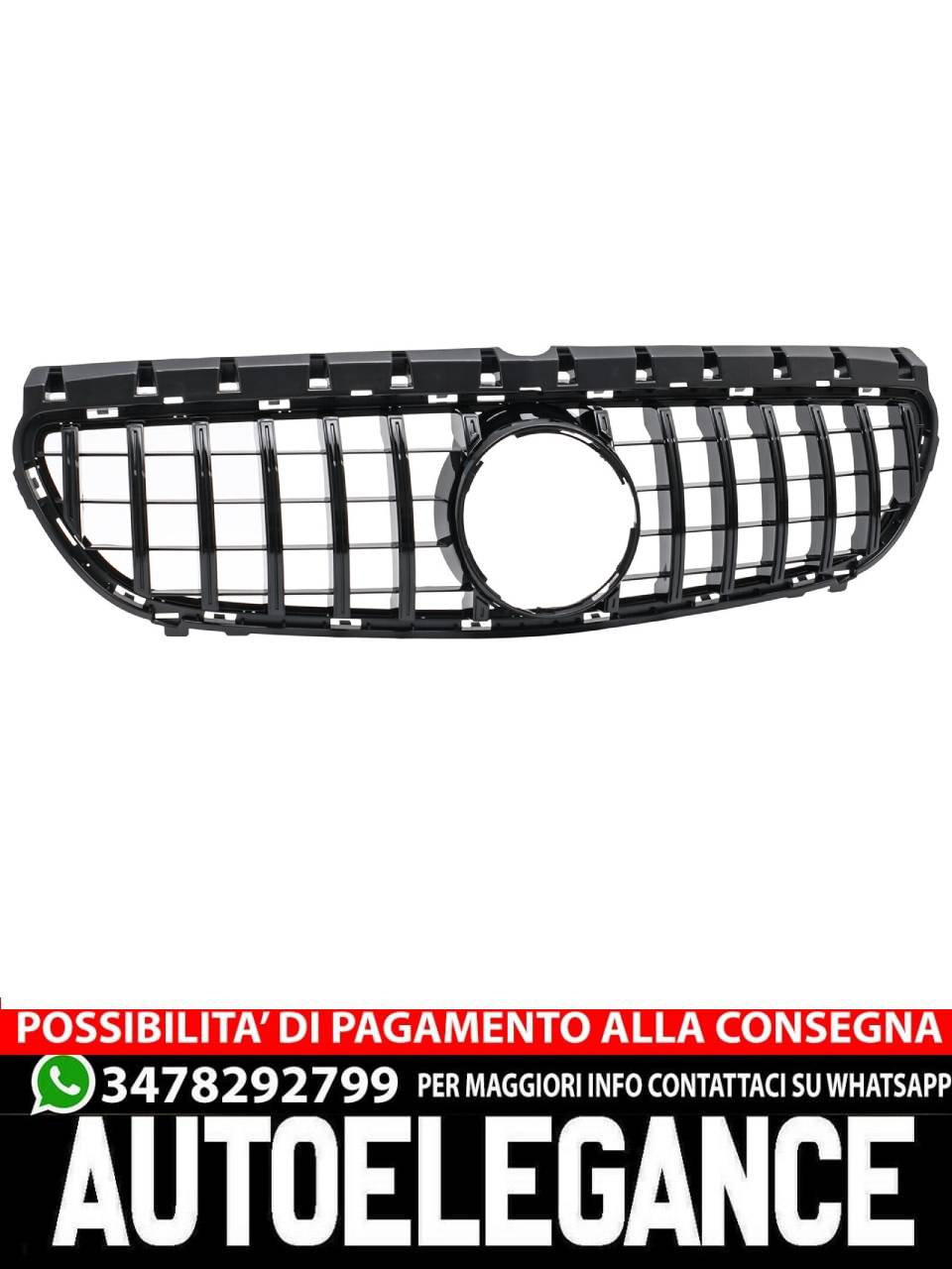 GRIGLIA GT Panamericana  adatto per Mercedes Classe B W246 W242 dal 14 nero
