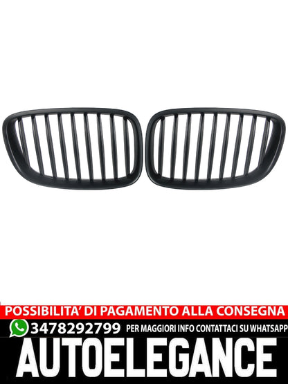 Griglia rene ponte singolo adatto per BMW Serie 5 Gran Turismo GT F07 nero opaco