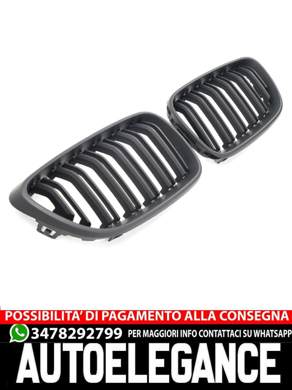 Griglia per BMW Serie 2 F22/23/F87 nero opaco