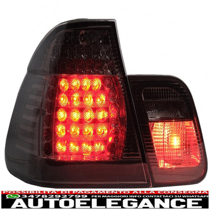led rear lights suitable for bmw 3 series e46 limousine 4d (09.2001-03.2005) smoke