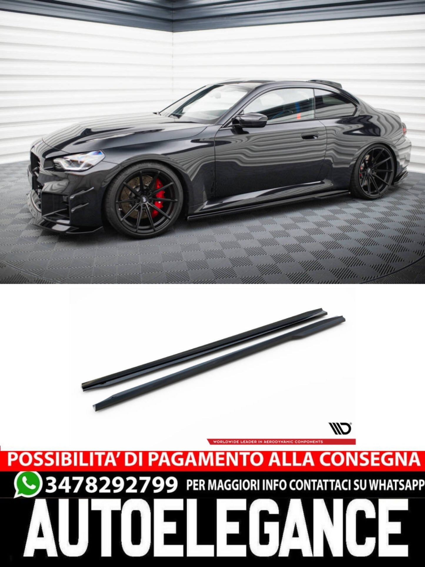 MINIGONNE LATERALI COMPATIBILI PER V.1 BMW M2 G87  (2023 - )