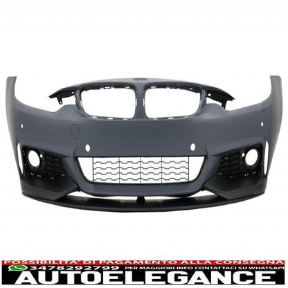Complete body kit with matt black trunk spoiler suitable for BMW 4 Series F32 Coupe (2013-up) M-Performance design