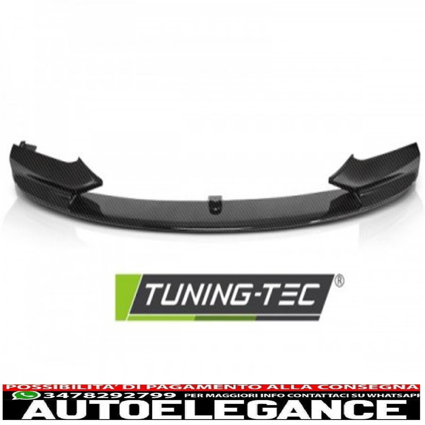 spoiler anteriore in stile performance carbon look per bmw f10/ f11 / f18 11-16