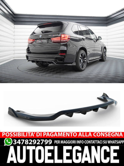 SPLITTER POSTERIORE CENTRALE (CON BARRE VERTICALI) ADATTO PER BMW X5 M-PACK F15  (2013-2018)