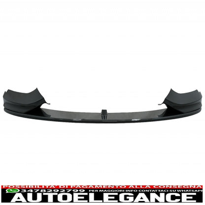 spoiler anteriore con diffusore adatto per bmw serie 4 f32 coupe f33 cabrio f36 grand coupe (2013-03.2019) rivestimento in pellicola di carbonio con design m-performance