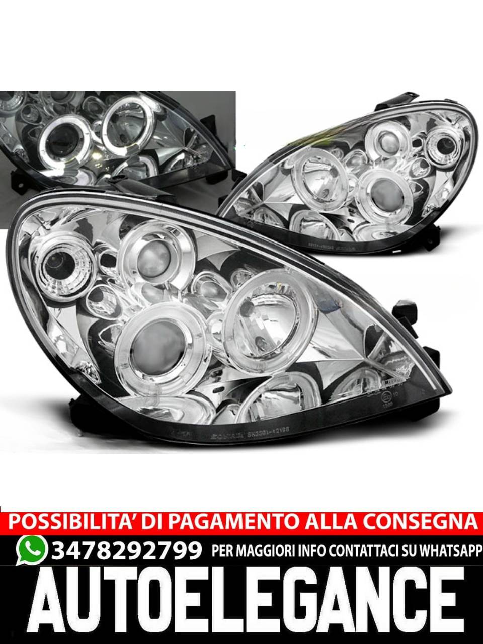 CITROEN XSARA 09.00-10.04 ANGEL EYES CHROME 
