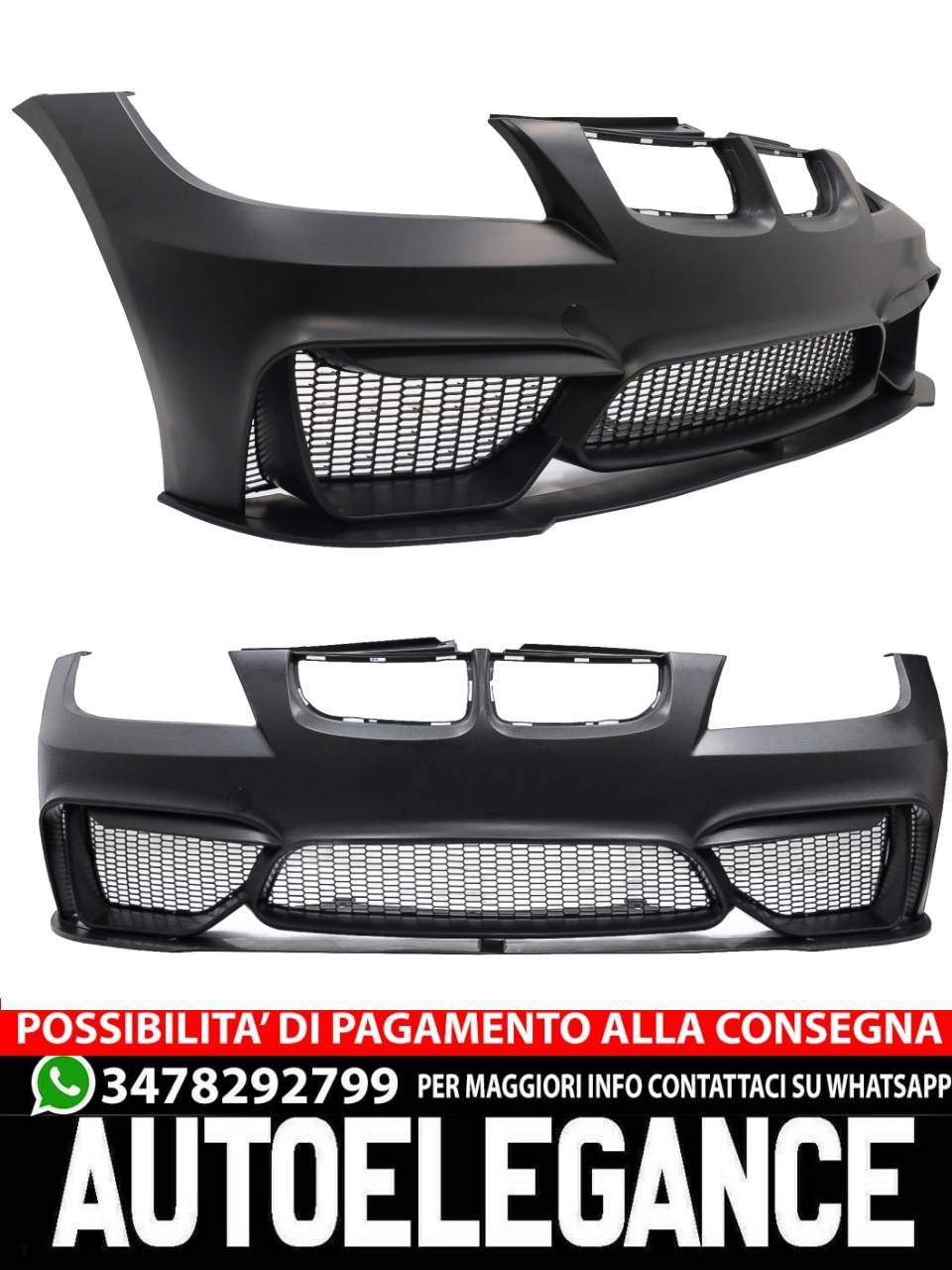 Paraurti anteriore adatto per BMW serie 3 E90 Berlina E91 (2004-2008)