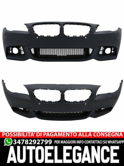 Paraurti anteriore con griglie adatte per BMW Serie 5 F10 F11 LCI (2015-2017)