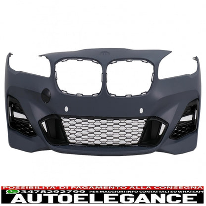 kit carrozzeria adatto per bmw serie 2 f46 lci gran tourer (05.2017-12.2019) m-technik design doppia uscita per scarico singolo