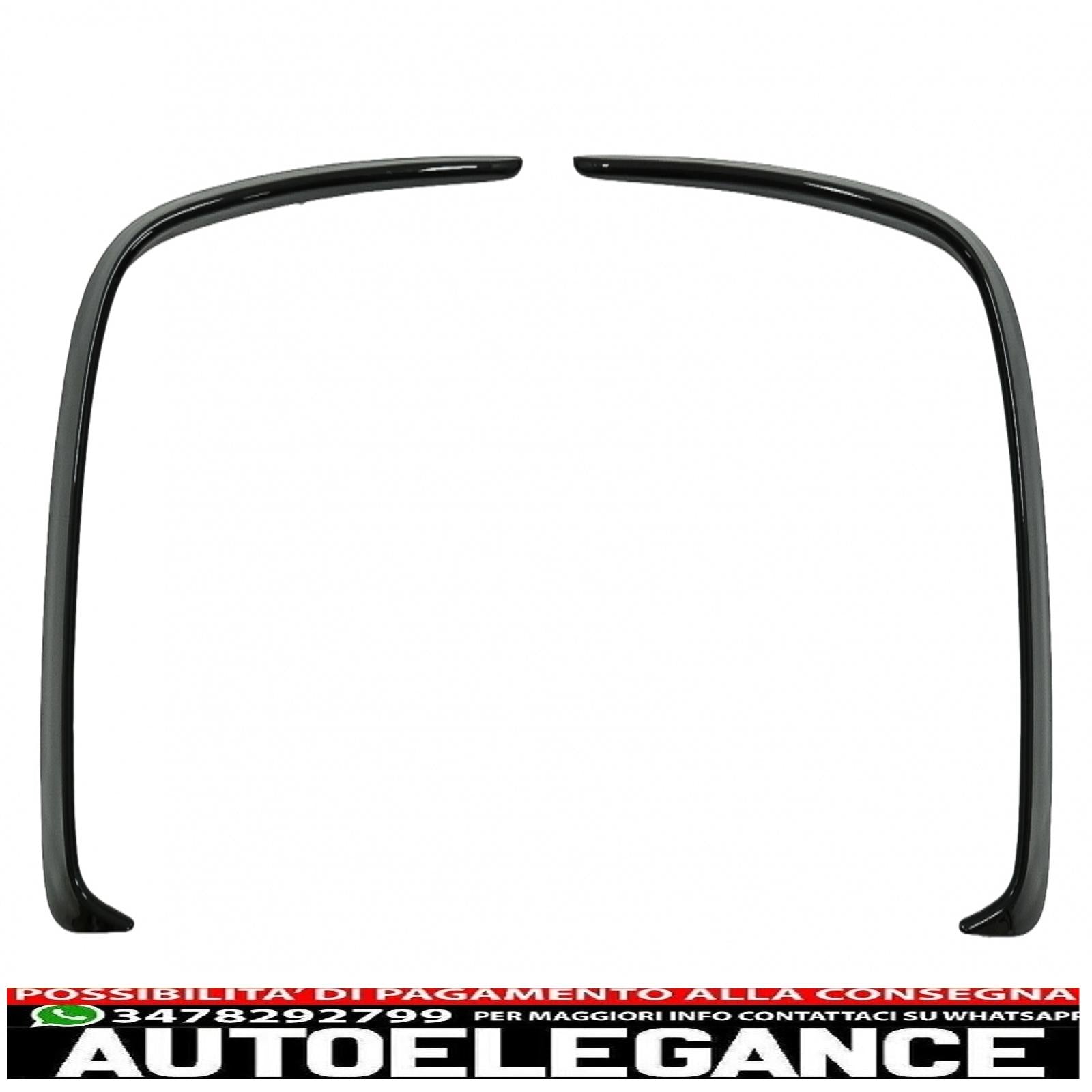 Alette paraurti posteriori flics alette laterali adatte per mercedes classe a w176 (2012-2018) pianoforte nero AUTOELEGANCERICAMBI