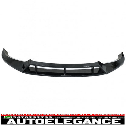 Front Bumper Spoiler Lip Fit For BMW X6 G06 X6M (2019-up) Piano Black