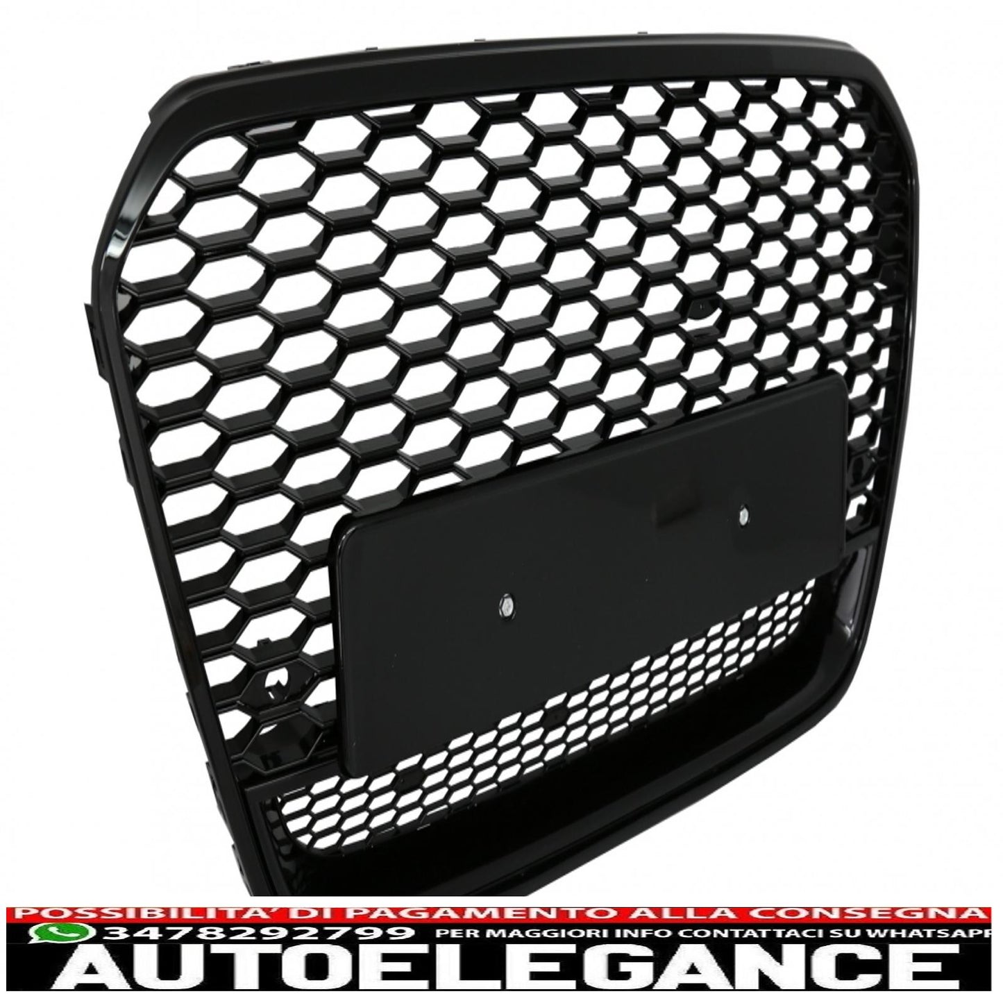 griglia anteriore adatta per audi a6 c7 4g pre-facelift (2011-2014) rs6 design pianoforte nero