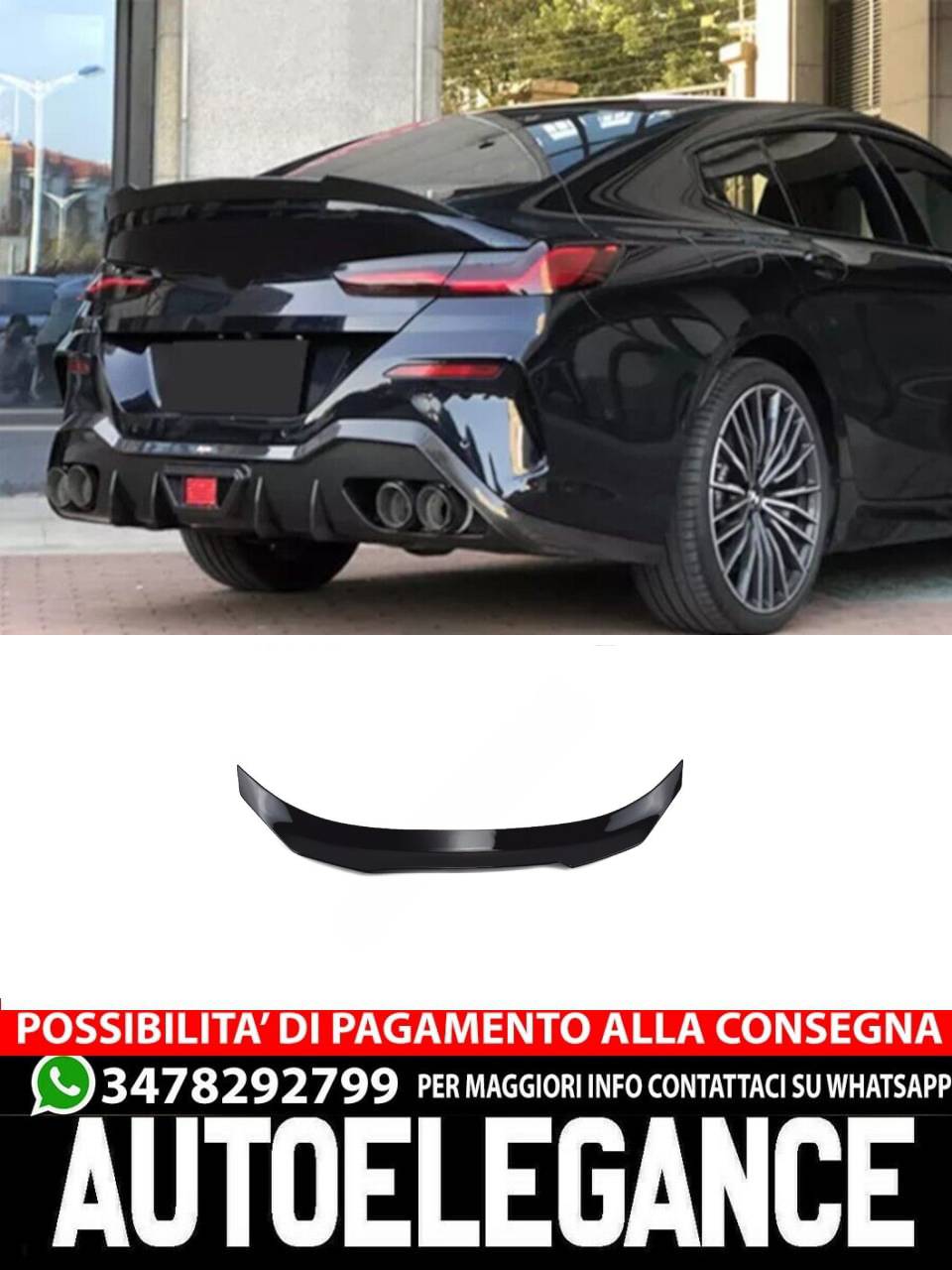 SPOILER suitable for BMW 8 G16 2019+ Gran Coupe 