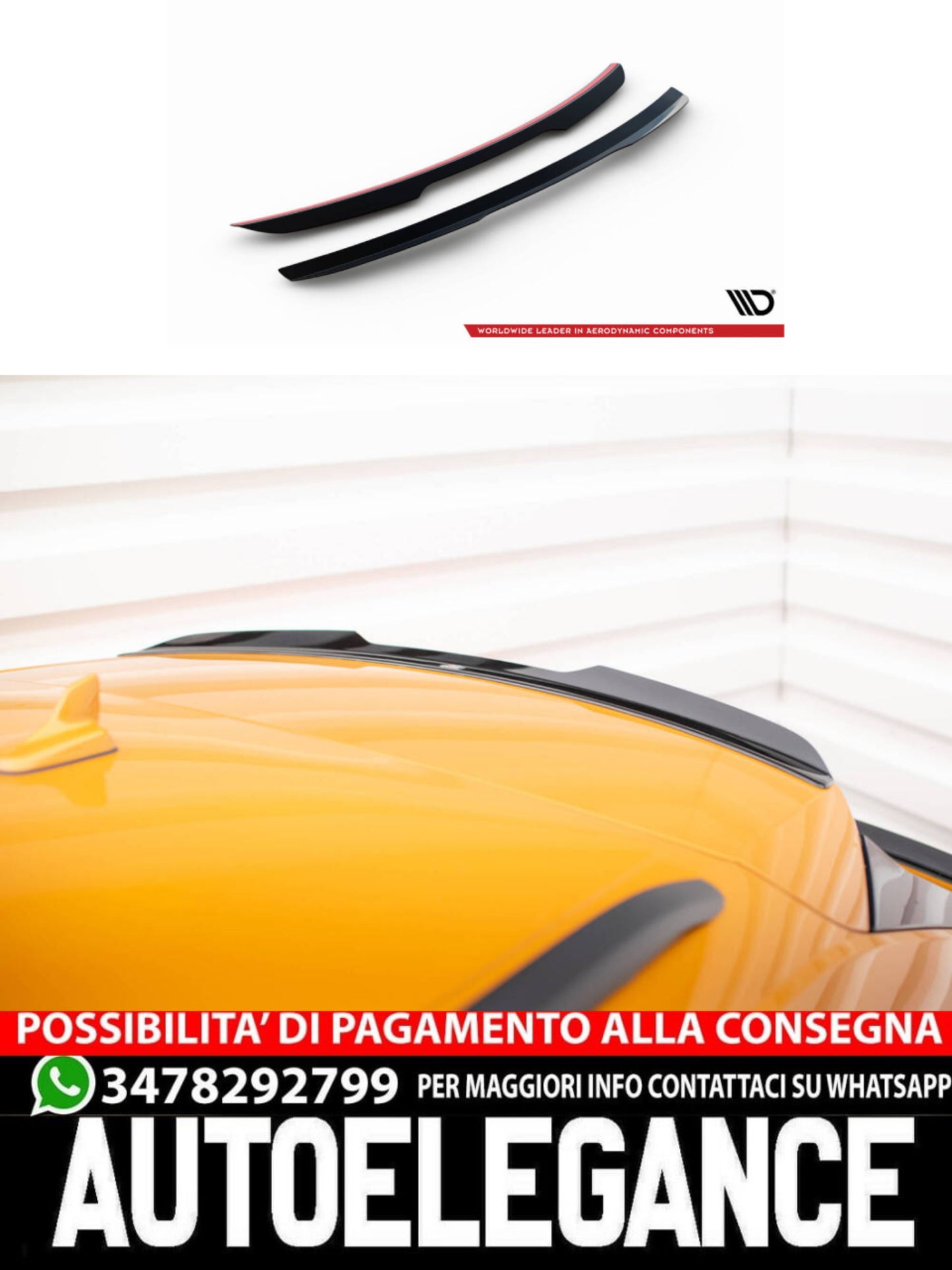 TAPPO SPOILER SUPERIORE ADATTO COMPATIBILE PER AUDI Q8 S-LINE / SQ8 MK1  2018-