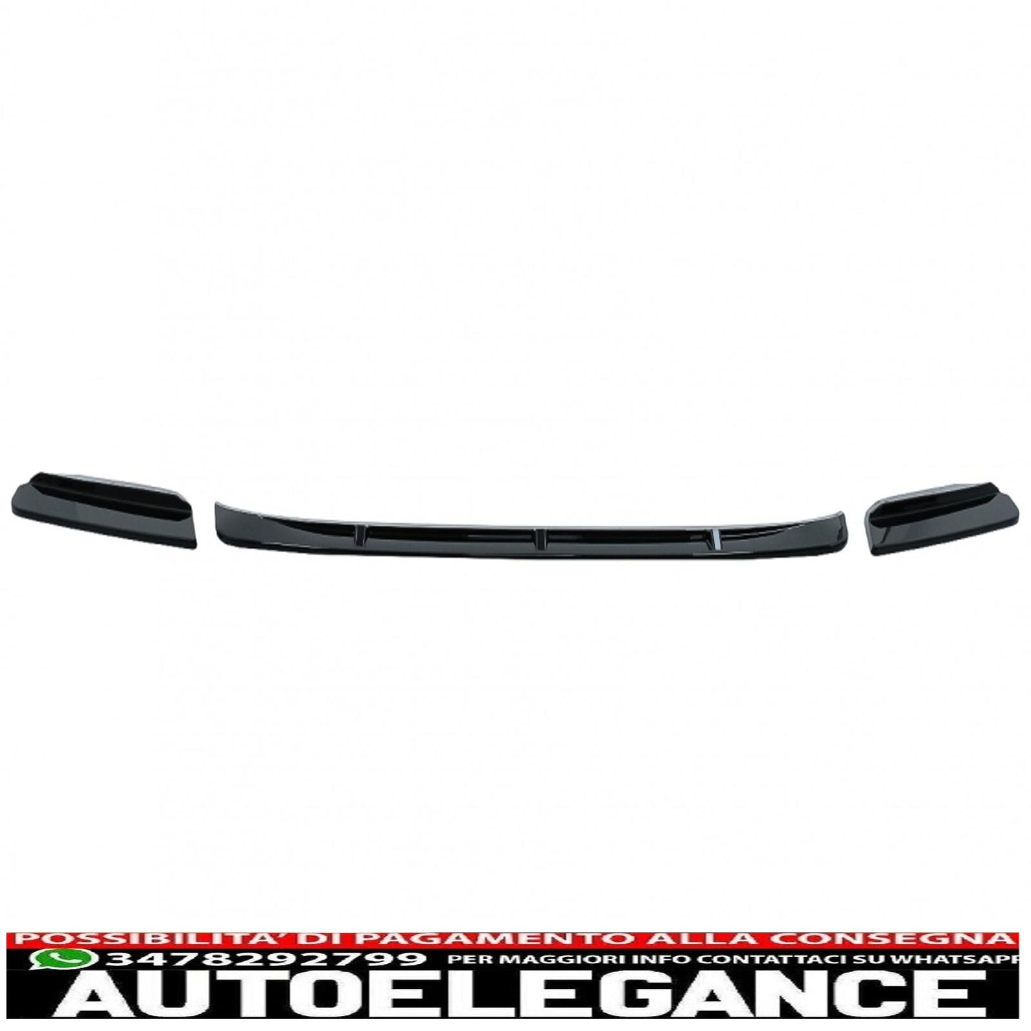 Front Bumper Spoiler Lip Fit For BMW X3M G01 X4M G02 (2018-2020) M Sport Piano Black 