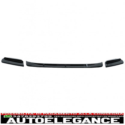 Front Bumper Spoiler Lip Fit For BMW X3M G01 X4M G02 (2018-2020) M Sport Piano Black 