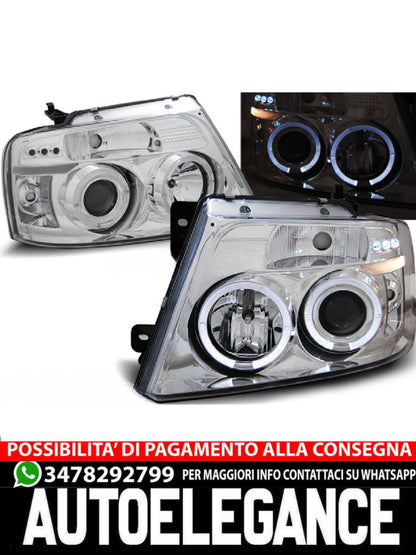 FARI ANGEL EYES CROMATI ADATTI PER FORD F150 MK11 04-08