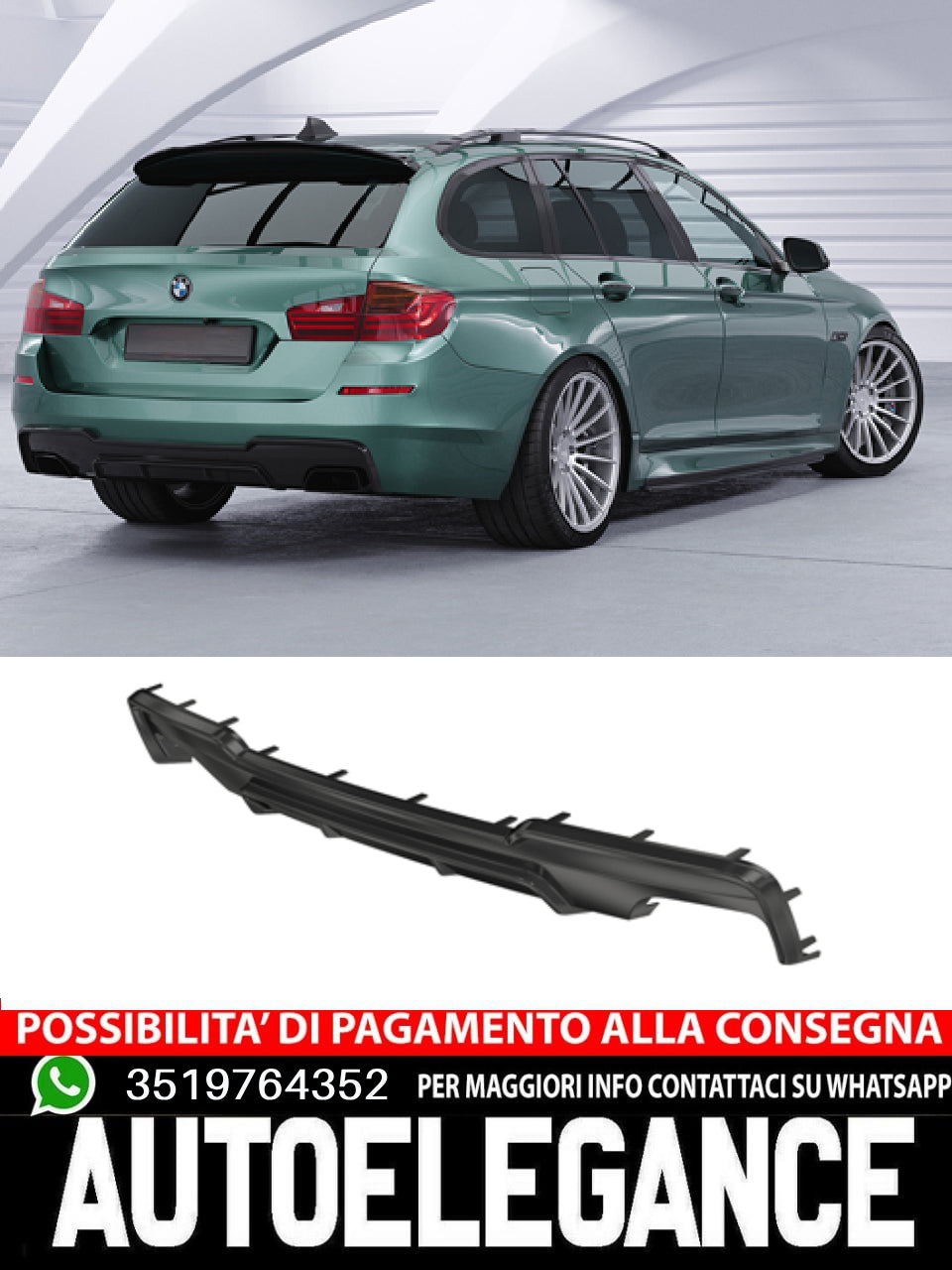 Diffusori posteriore adatto per BMW 5er F10 / F11 Pacchetto 535i/535d M