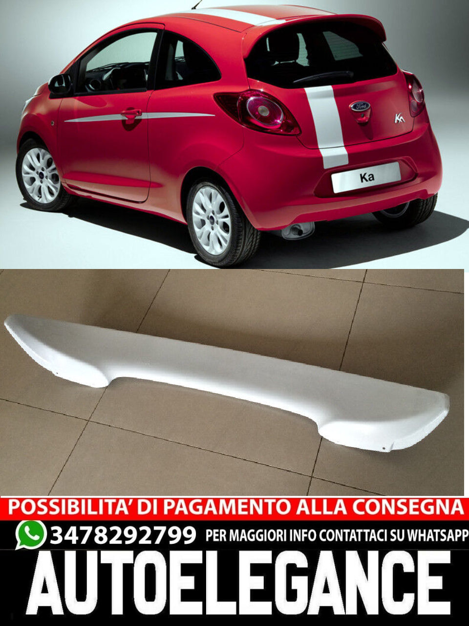 SPOILER ADATTO PER FORD KA MK2