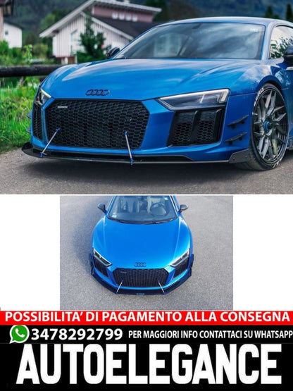 SPLITTER ANTERIORE ADATTO PER  RACING AUDI R8 MK.2   (2015-2018)