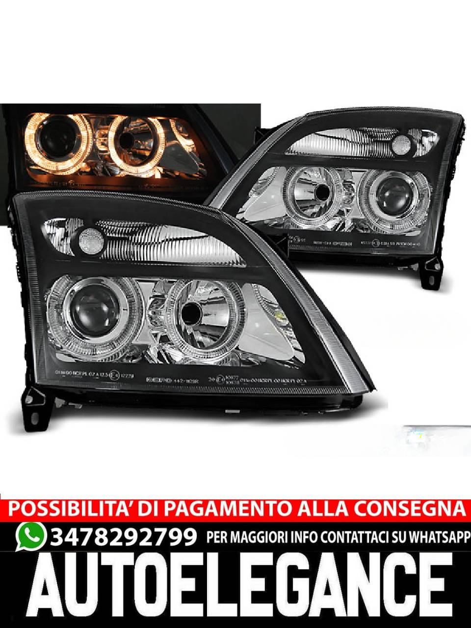 OPEL VECTRA C 04.02-08.05 ANGEL EYES BLACK 
