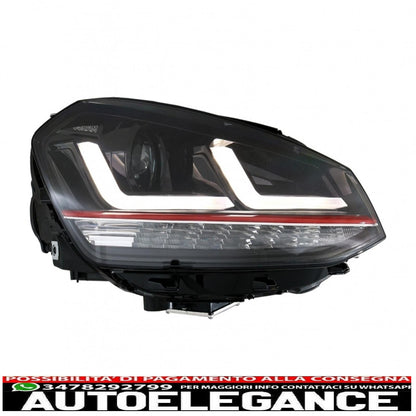 Osram full LED ledriving headlights suitable for VW Golf 7 VII (2012-2017) Red GTI upgrade for halogens