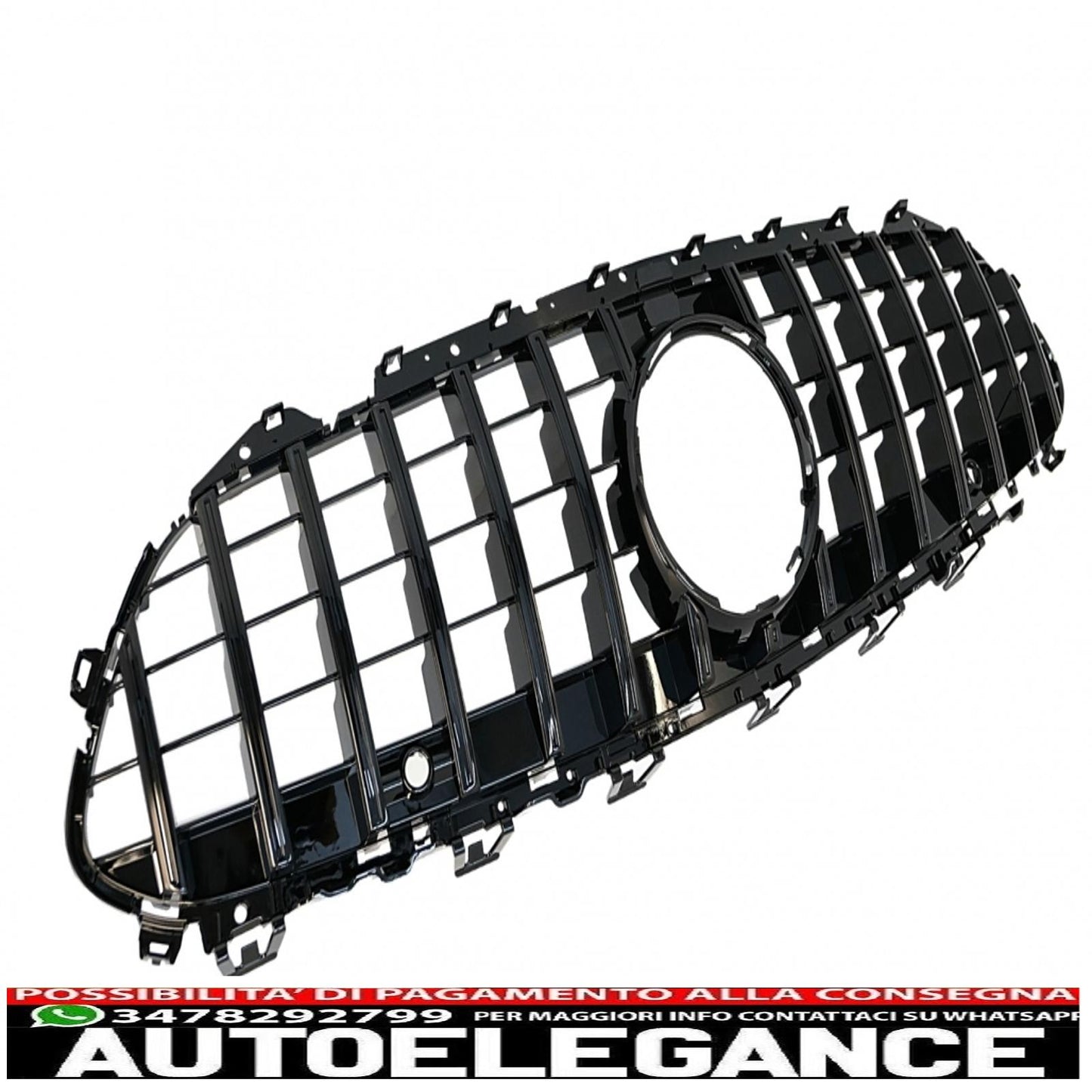 central grille suitable for mercedes cls class c257 (2018-up) panamericana gtr design all black