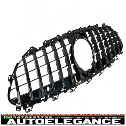 central grille suitable for mercedes cls class c257 (2018-up) panamericana gtr design all black