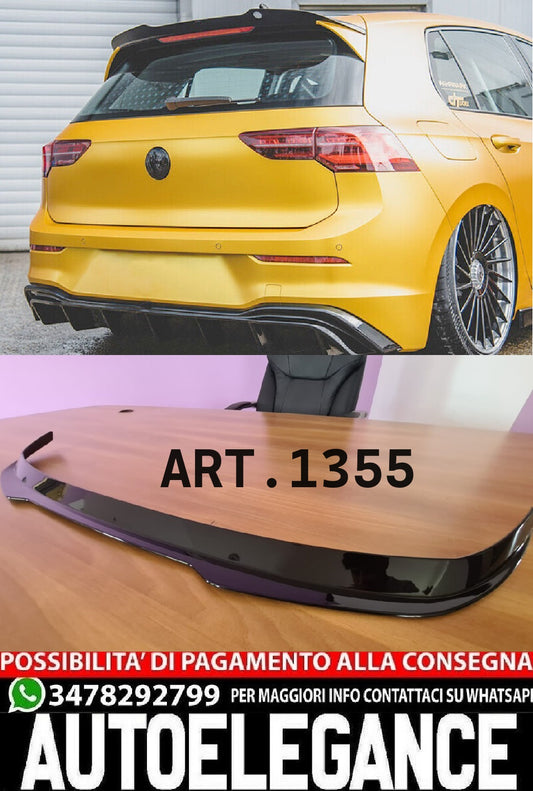 ALA AGGIUNTIVA ADATTA PER VW GOLF 8 GTI 2020+ NERO LUCIDO LOOK SPORTIVA AUTOELEGANCERICAMBI