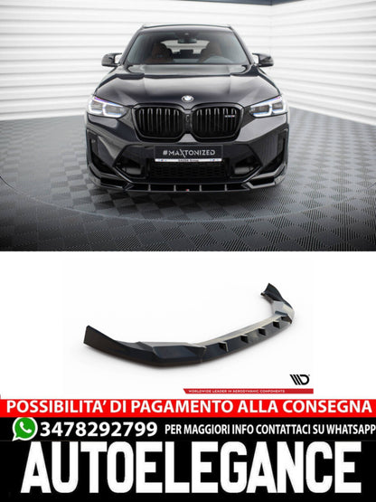 SPLITTER ANTERIORE adatto compatibile per V.1 BMW X3 M F97 FACELIFT  (2021 - )