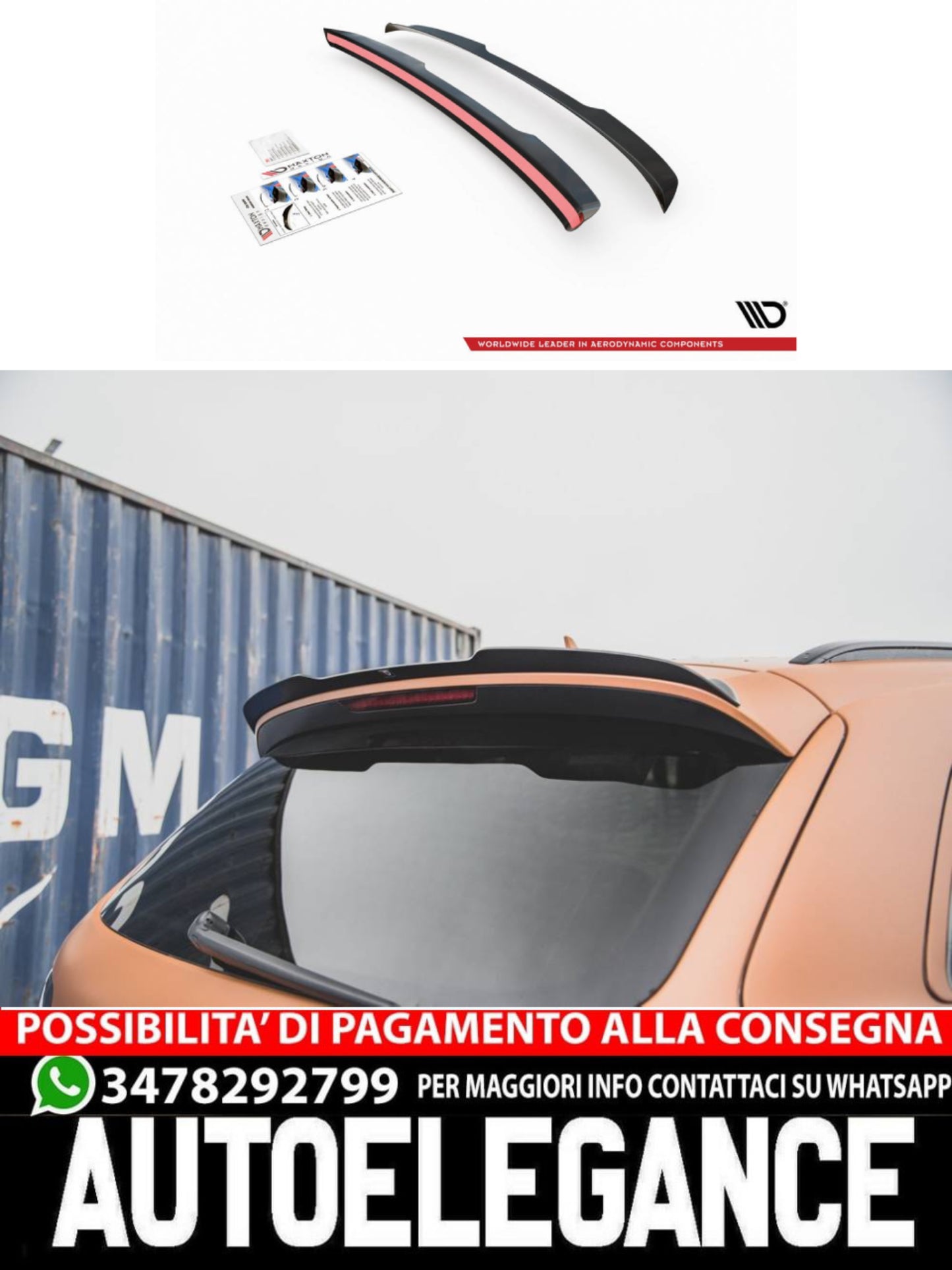 SPOILER CAP adatto compatibile per AUDI Q7 S-LINE MK.1  (2005-2009)