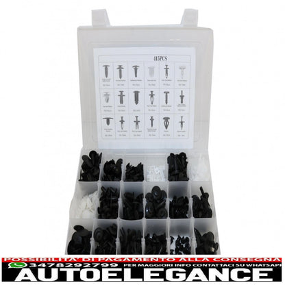 415pcs car clip plastic screw kit 
